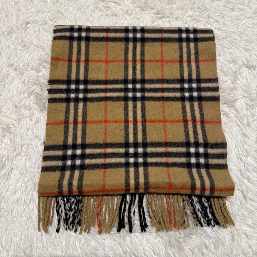 【Burberry’s】マフラー カシミヤ100% ベージュ ノバチェック