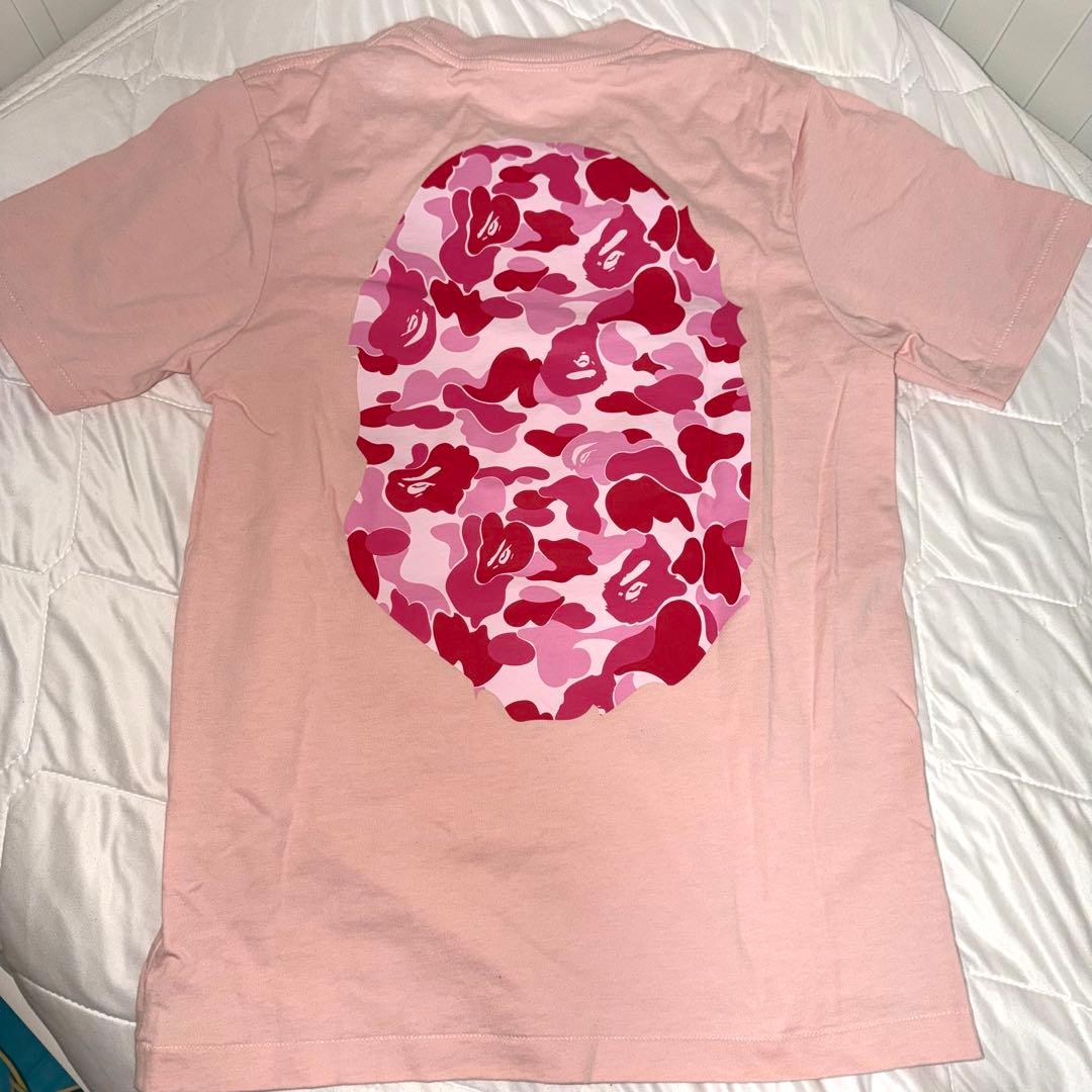 A BATHING APE ピンク Tシャツ XS