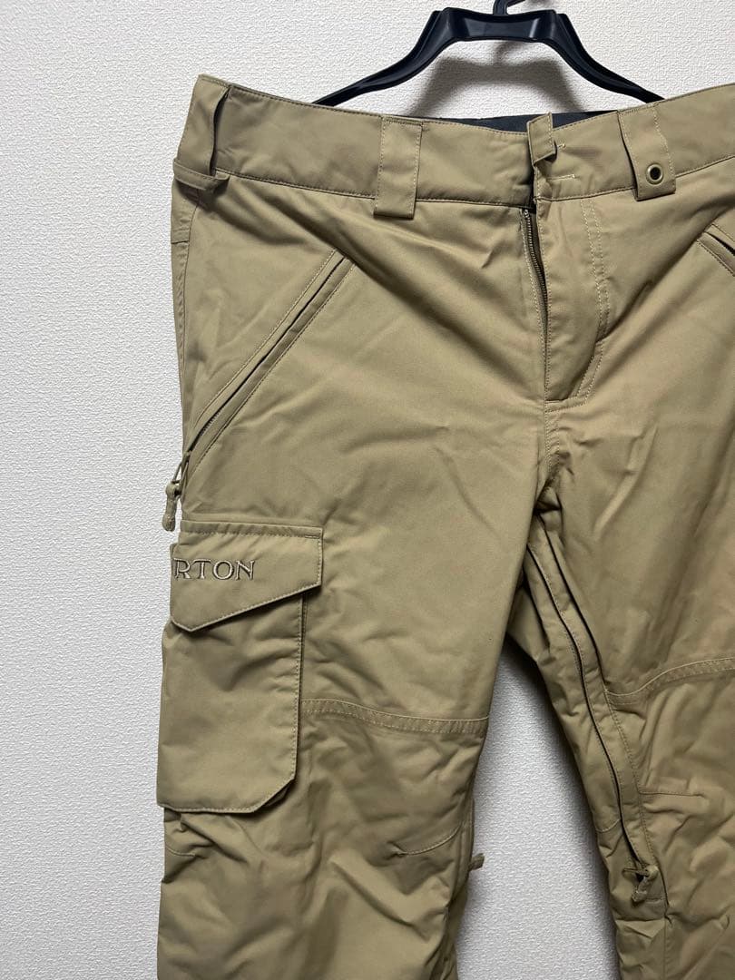 【美品】BURTON スノーボードパンツ ベージュ カーゴスタイル