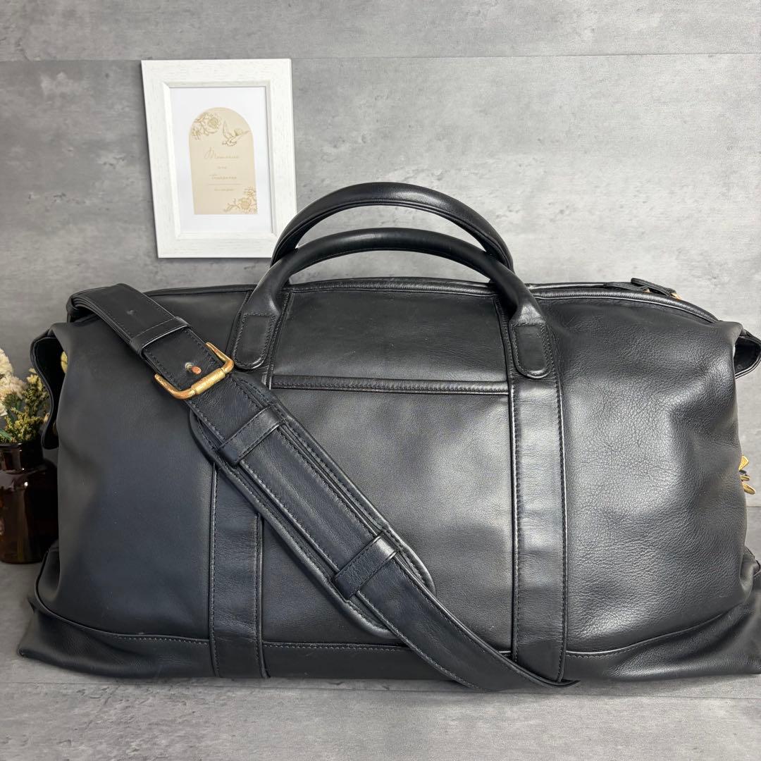 Vintage OLD COACH ボストンバッグ 2way グラブタンレザー