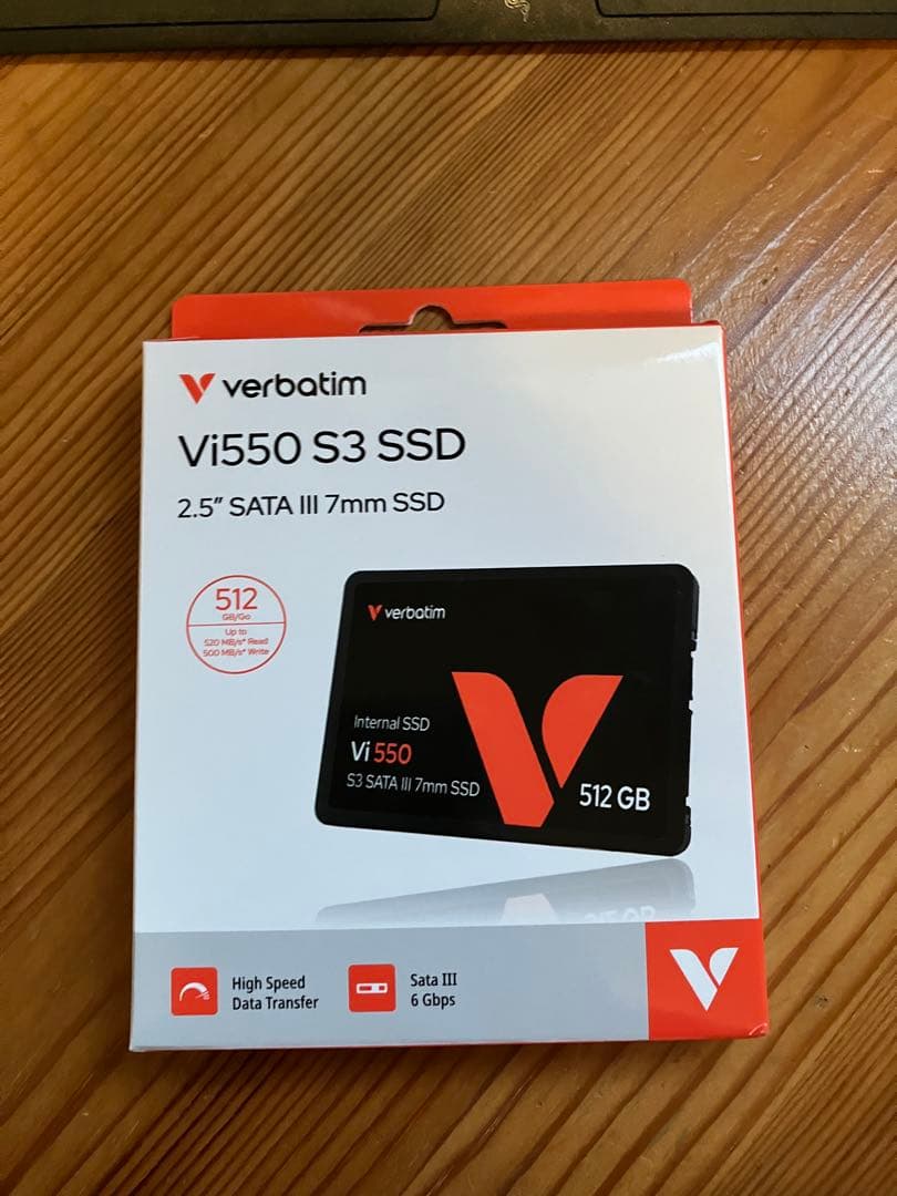 内蔵型SSD Verbatim Vi550 S3 SSD 512GB