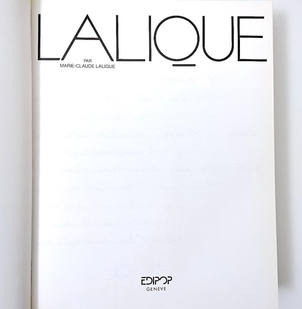 絶版本 LALIQUE ルネ・ラリック ガラス工芸作品集 写真集
