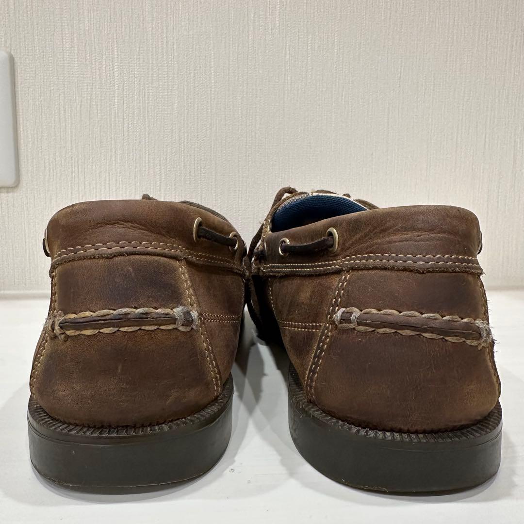 【国旗】Timberland ブラウン モカシンシューズ 28cm