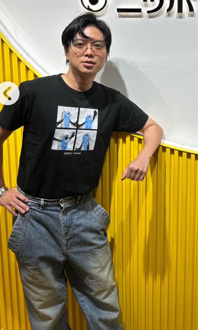 パペットスンスン　レアＴシャツ　Mサイズ　マスコットとセット　NEWS
