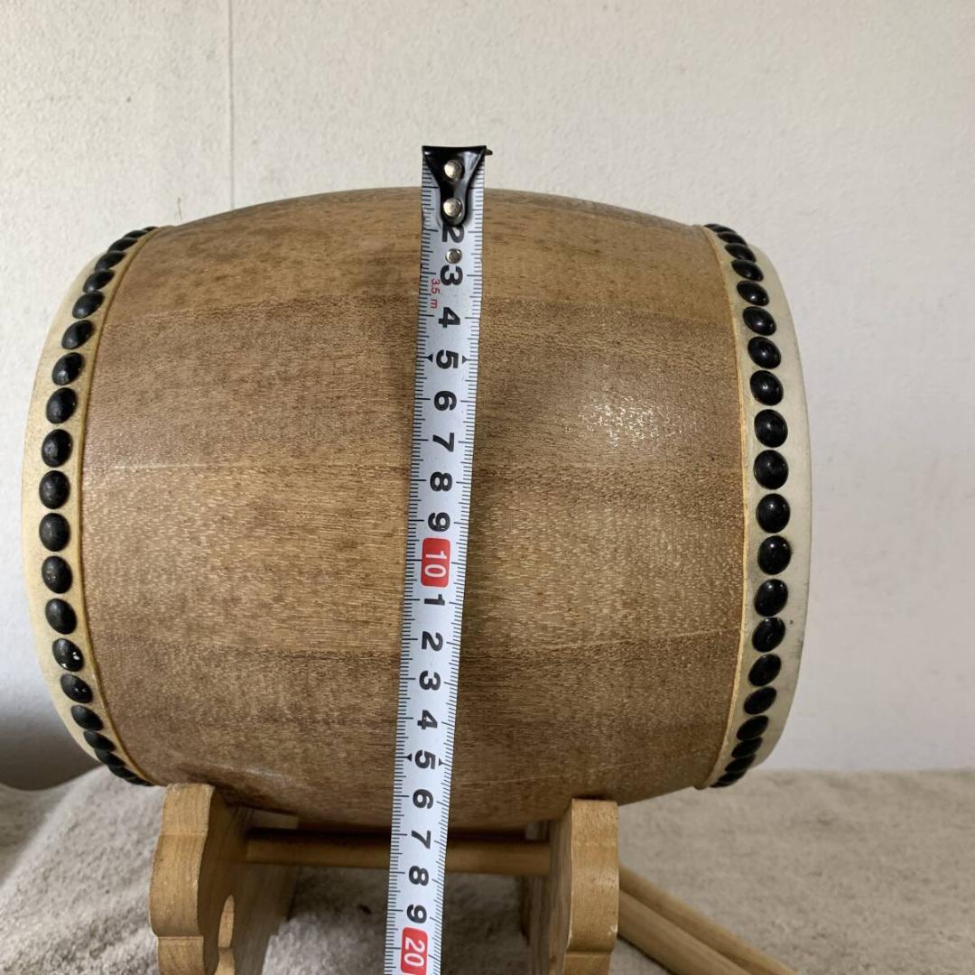 小さい太鼓 和太鼓 バチ付 縁起もの 祭り 祭 打楽器 和楽器 　XZ 3795