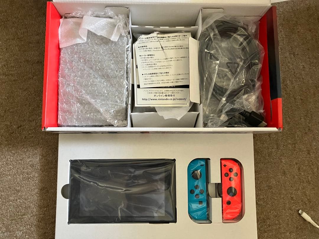 Nintendo Switch 新型(箱付き付属品全部) スプラ・ポケモン