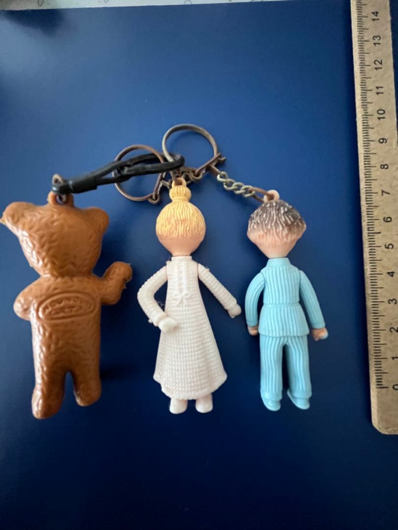 ビンテージ　Bonne nuit les petits 人形劇のキーホルダー3個