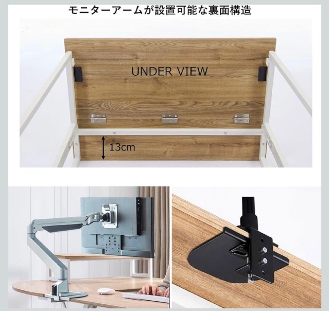 SYALEN 折りたたみデスク 木目調折りたたみパソコンデスク
