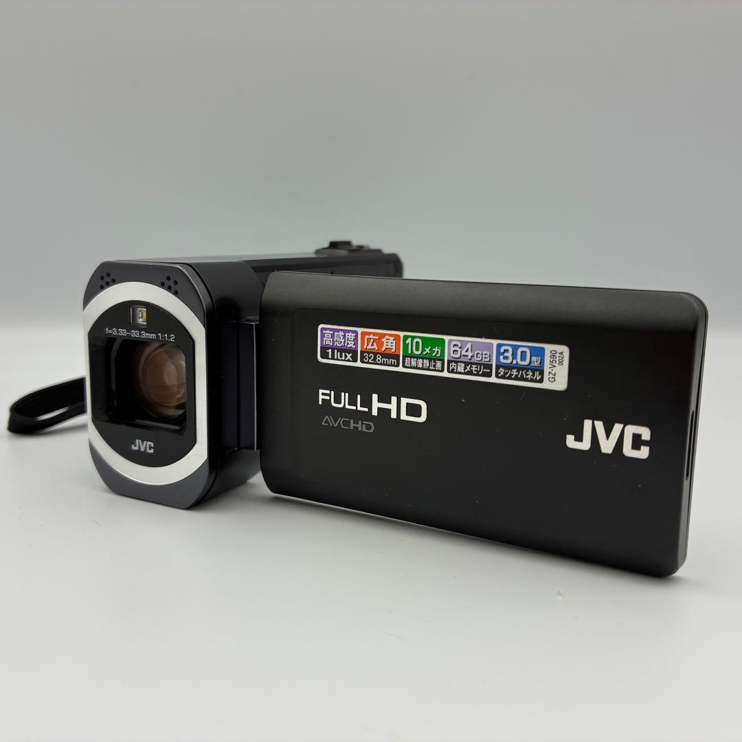 美品★ JVC Everio GZ-V590 動作確認済 64GB ブラック