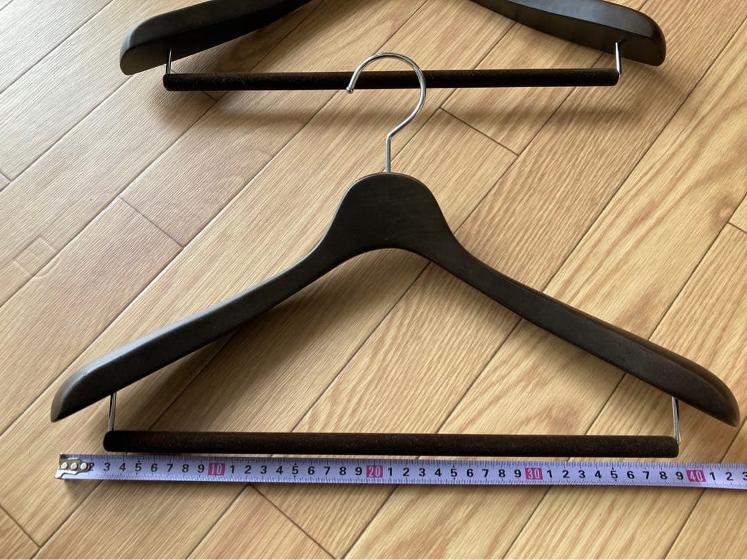 ナカタハンガー メンズスーツ用(フェルトバータイプ) 2本セット