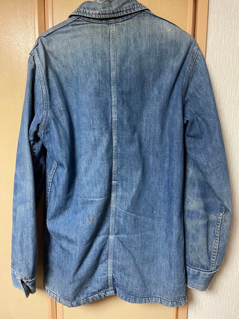 BIG SMITH ヴィンテージ　古着　カバーオール　デニムジャケット　ボロ