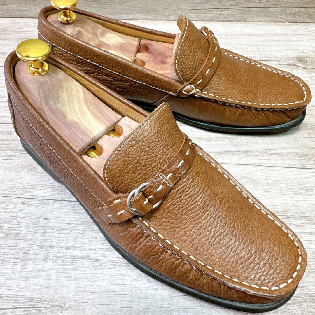 【極美品】 REGAL リーガル ローファー スリッポン シボ革 24.5cm