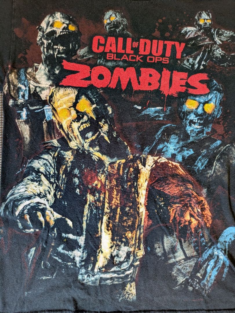 古着 公式 Call of Duty ブラックオプス ゾンビ Tシャツ 黒M相当