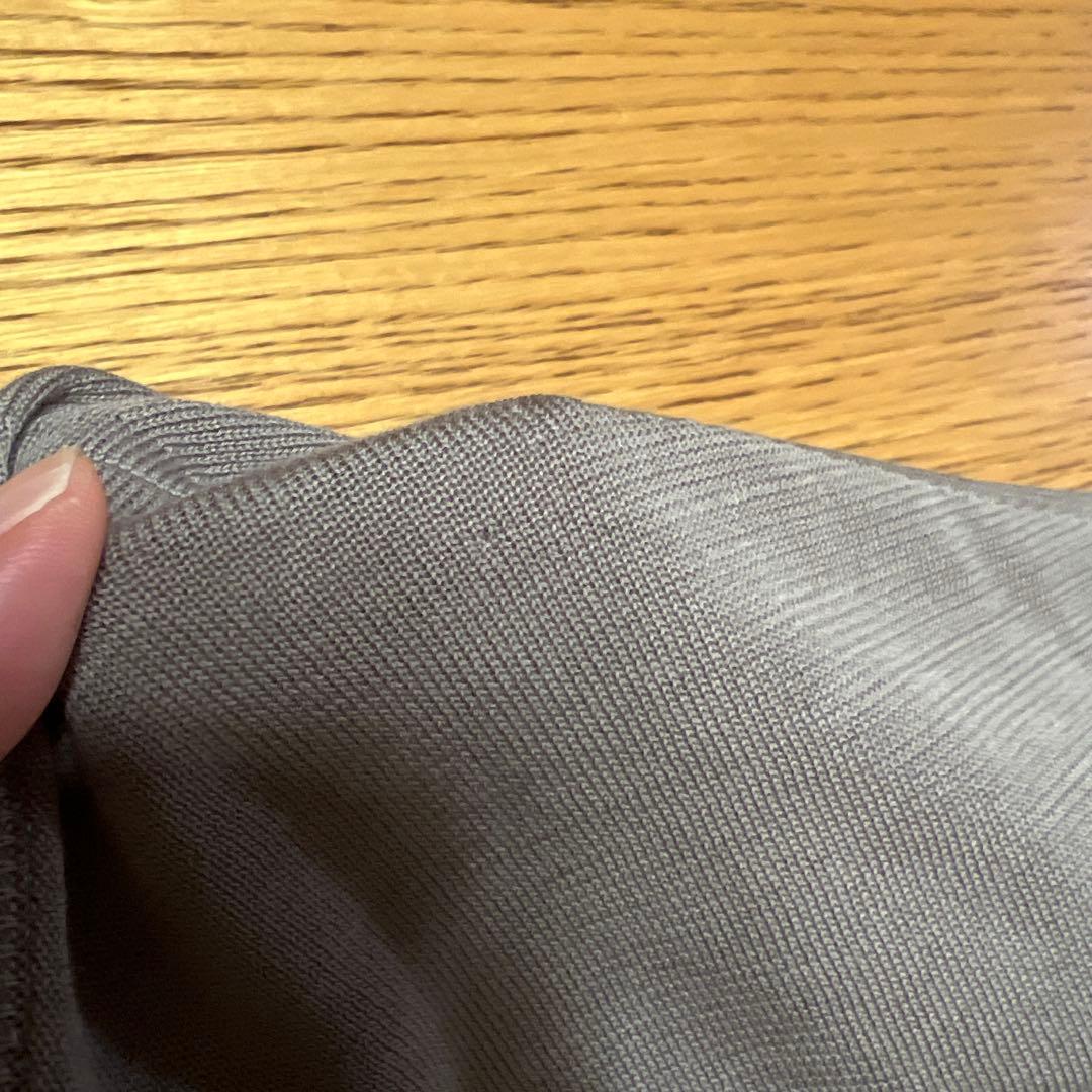 HYKE サイドスリット コットンニット　半袖