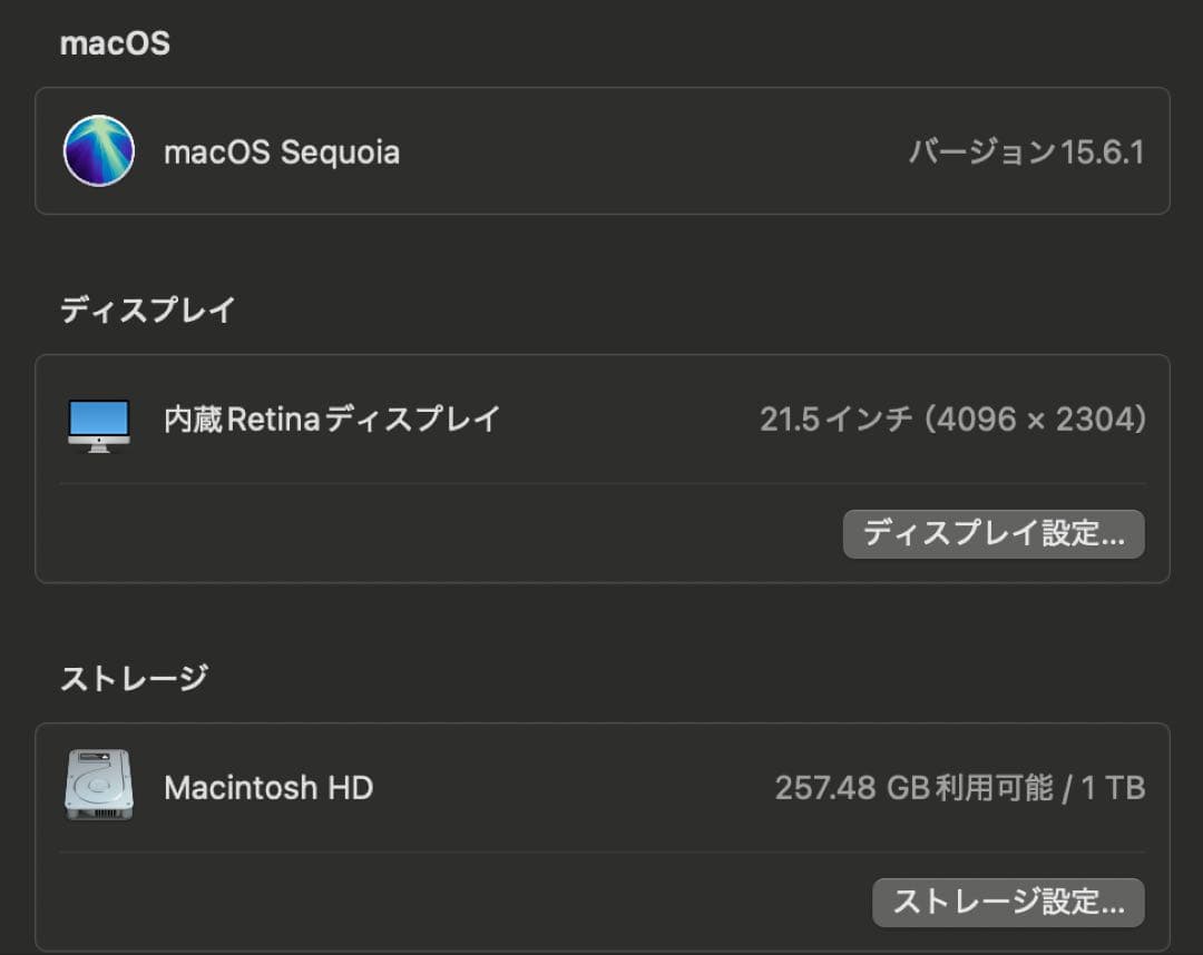 売り切り価格です！メモリ32GB / 1TB SSD✨iMac 21.5インチ