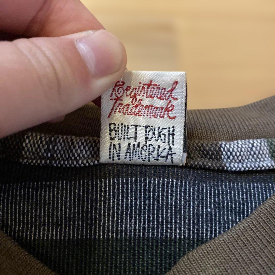 old stussy ボーダー　ロンT