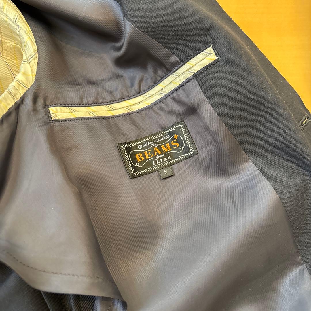 BEAMS ネイビー ブレザー 3B Blazer Combat Wool