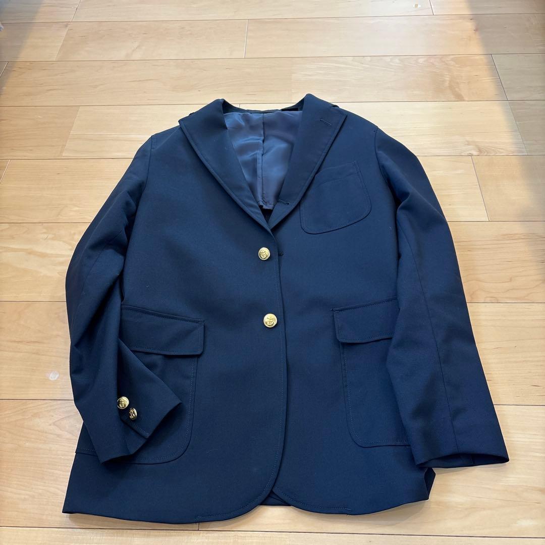 BEAMS ネイビー ブレザー 3B Blazer Combat Wool