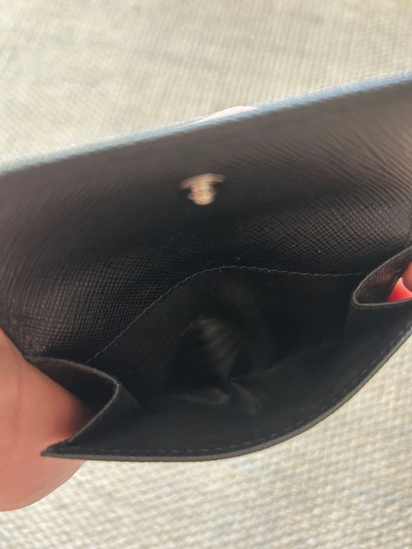 【極美品/NFC正規品証明】PRADA プラダ サフィアーノ 三つ折り財布 黒