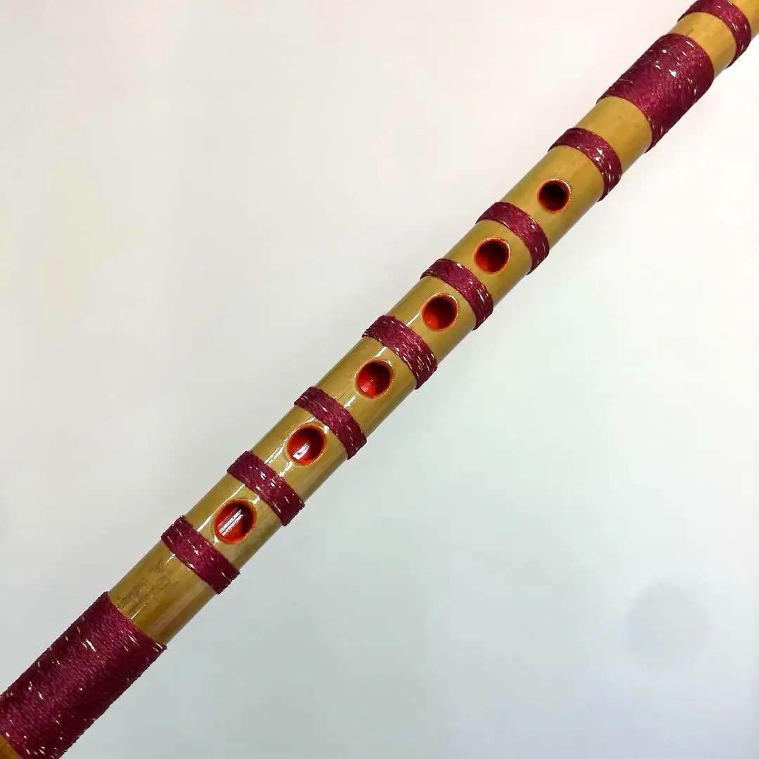 神楽笛（古典調篠笛、囃子笛）　 MRK-78　石見地方　和楽器　竹笛 　総巻