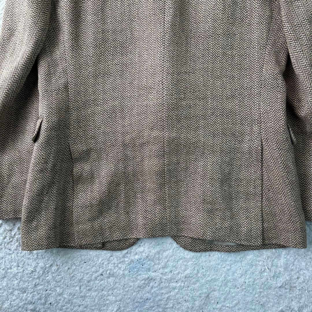 POLO RALPH LAUREN 麻リネン 絹 ヘリンボーン テーラードAB5