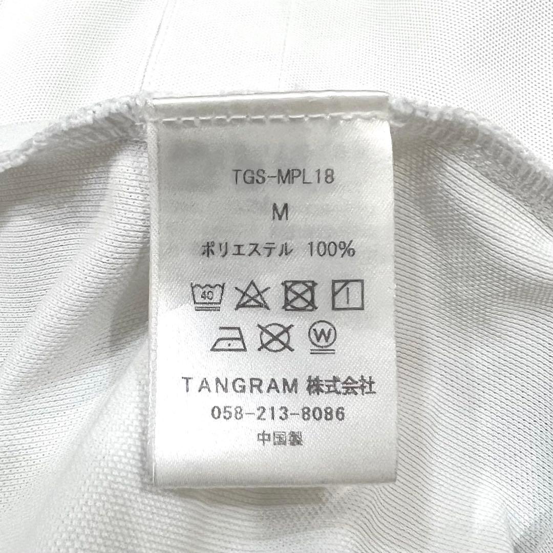 【CLUBHAUS×TANGRAM】 コラボ ドライ ポロシャツ ホワイト M
