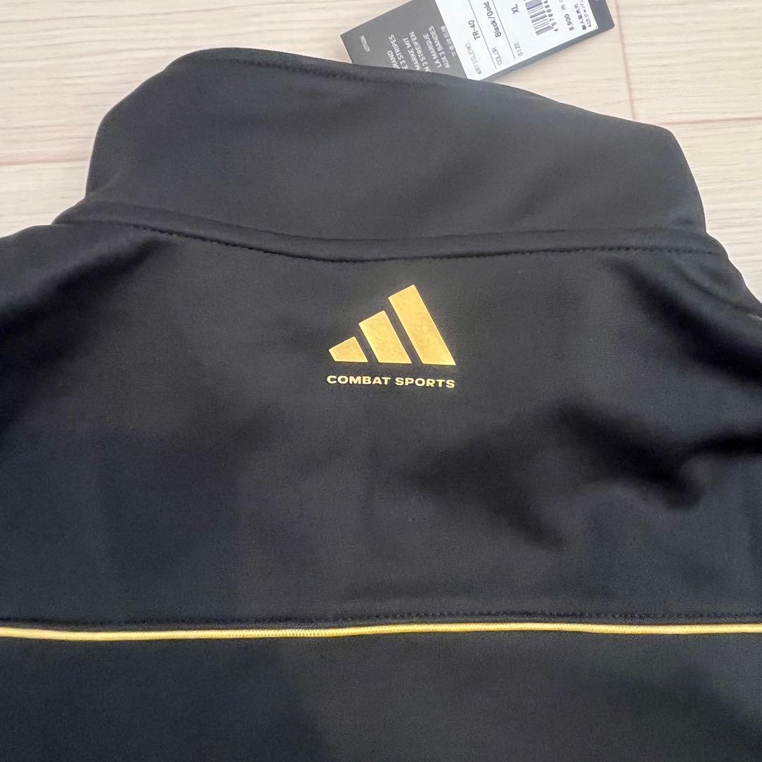 adidas ジャージ上下セット XL 黒×金 新品 COMBAT SPORTS