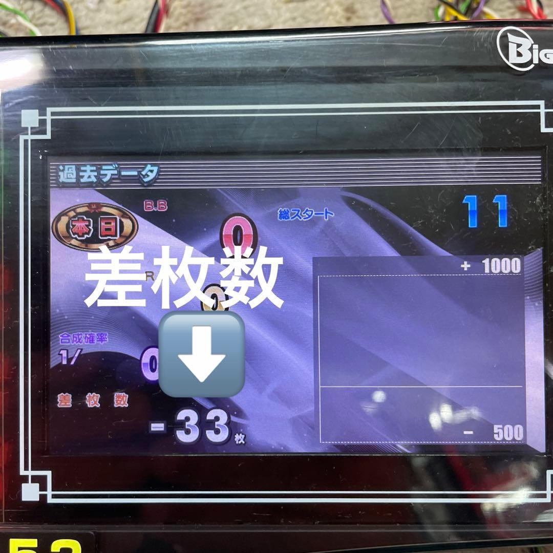 送料込みビッグウォーズ5インチ液晶スランプグラフ差枚数表示ジャグラー系他機種も可