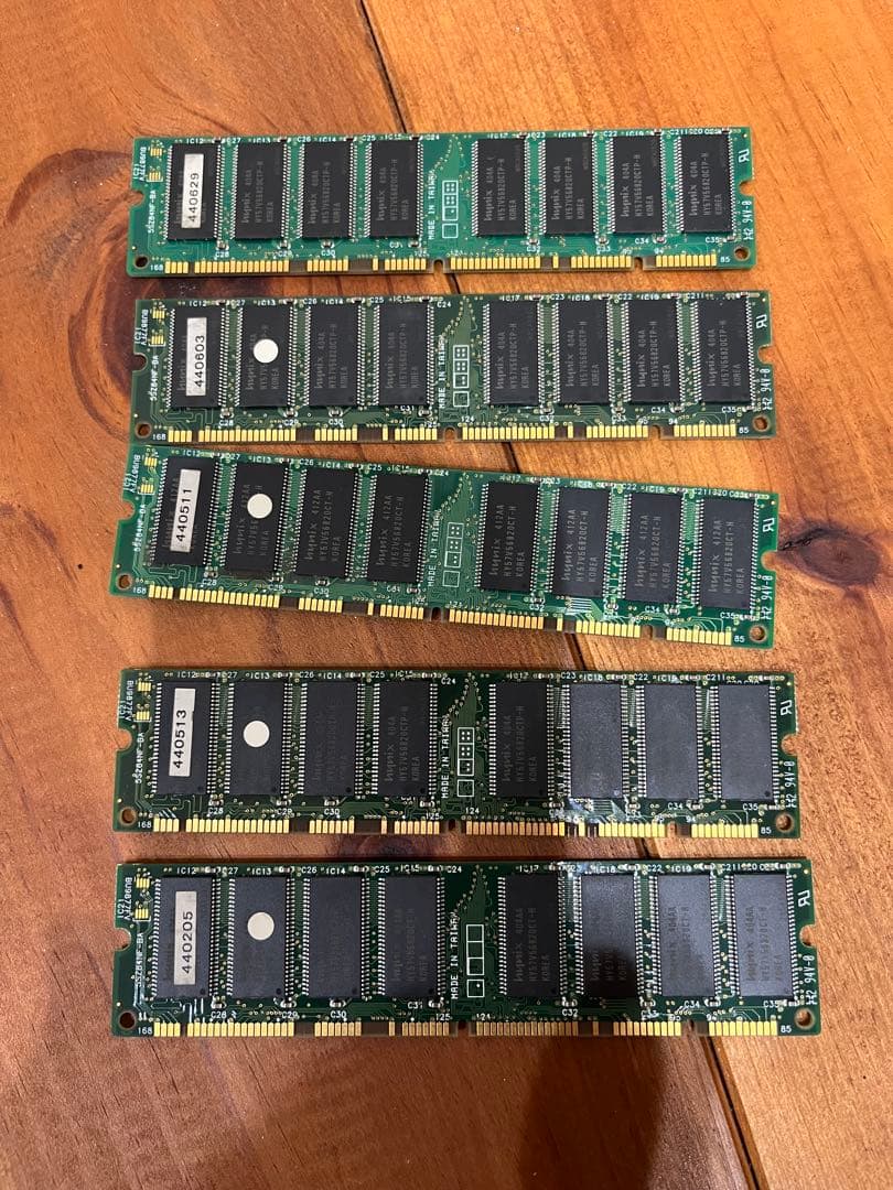 PowerMac用 512MB PC133 168pin DIMM ジャンク5枚