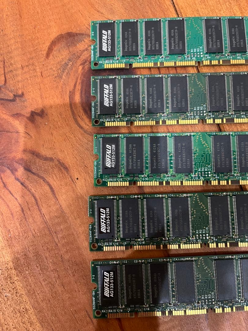 PowerMac用 512MB PC133 168pin DIMM ジャンク5枚