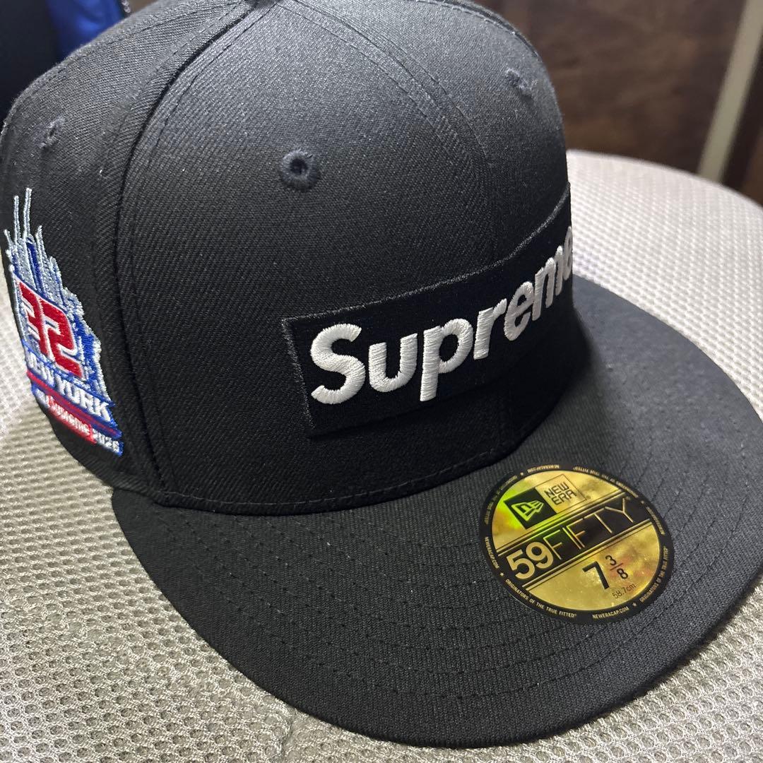 7-3/8 Supreme Shop Box Logo New Era ブラック