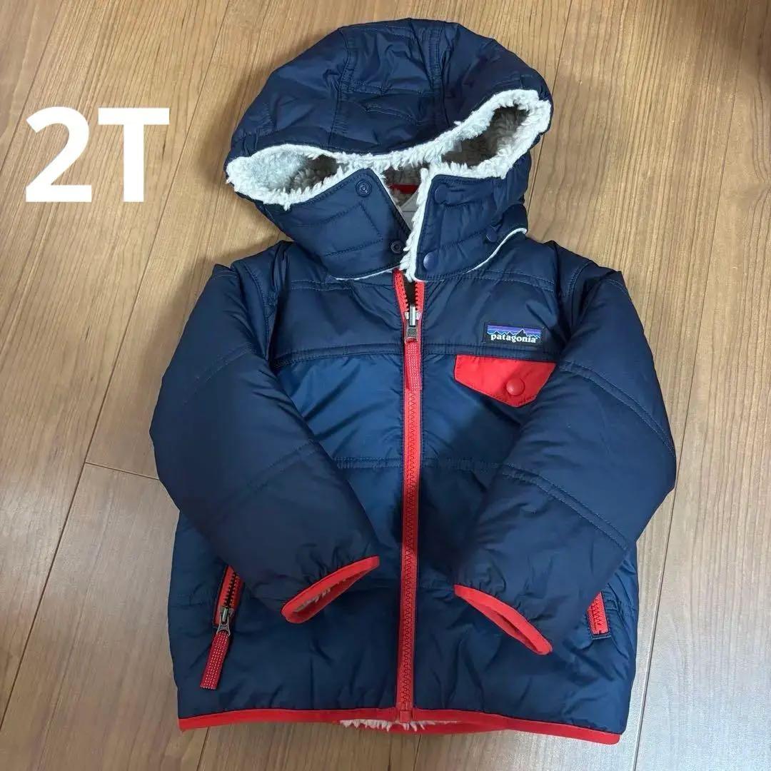 【とらとら】パタゴニア　ベビーリバーシブルトリブルズフーディ　2T