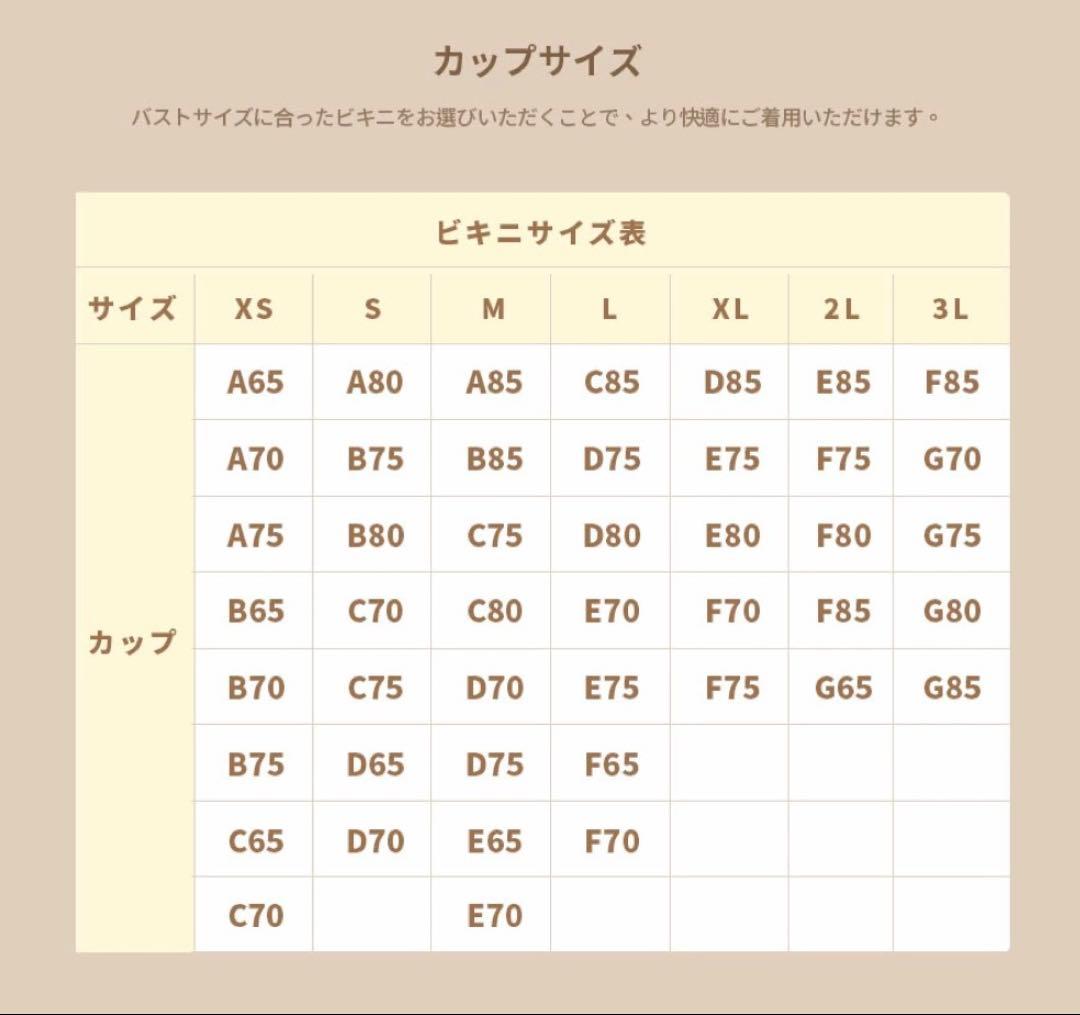 3カップUPビキニ チェーン付き