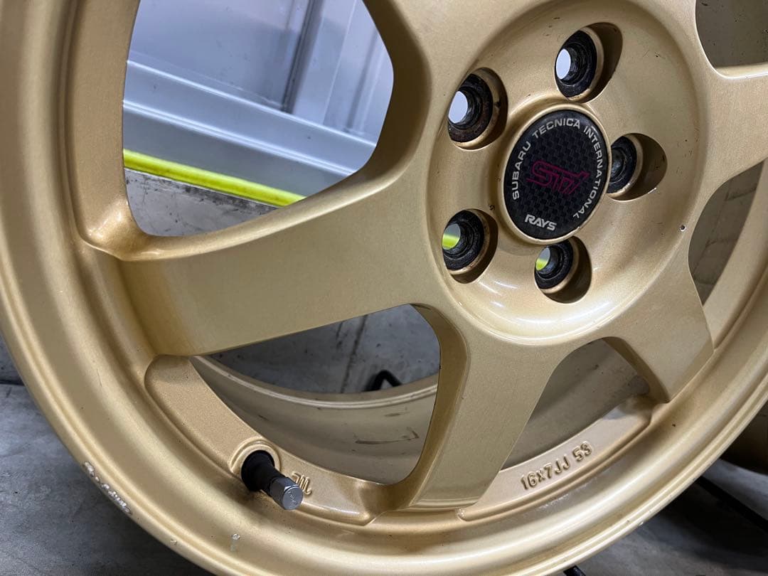 SUBARU STi 7J-16インチ 5-100 +53 4本セット