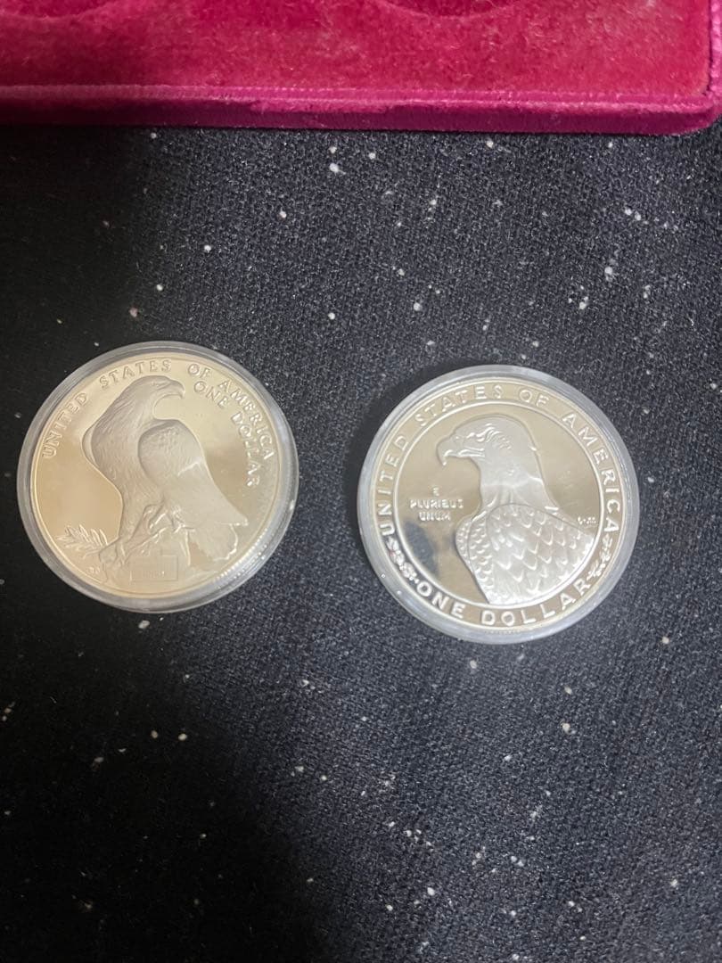 1983・1984年 アメリカ ロサンゼルス五輪 記念銀貨 2枚セット COA付