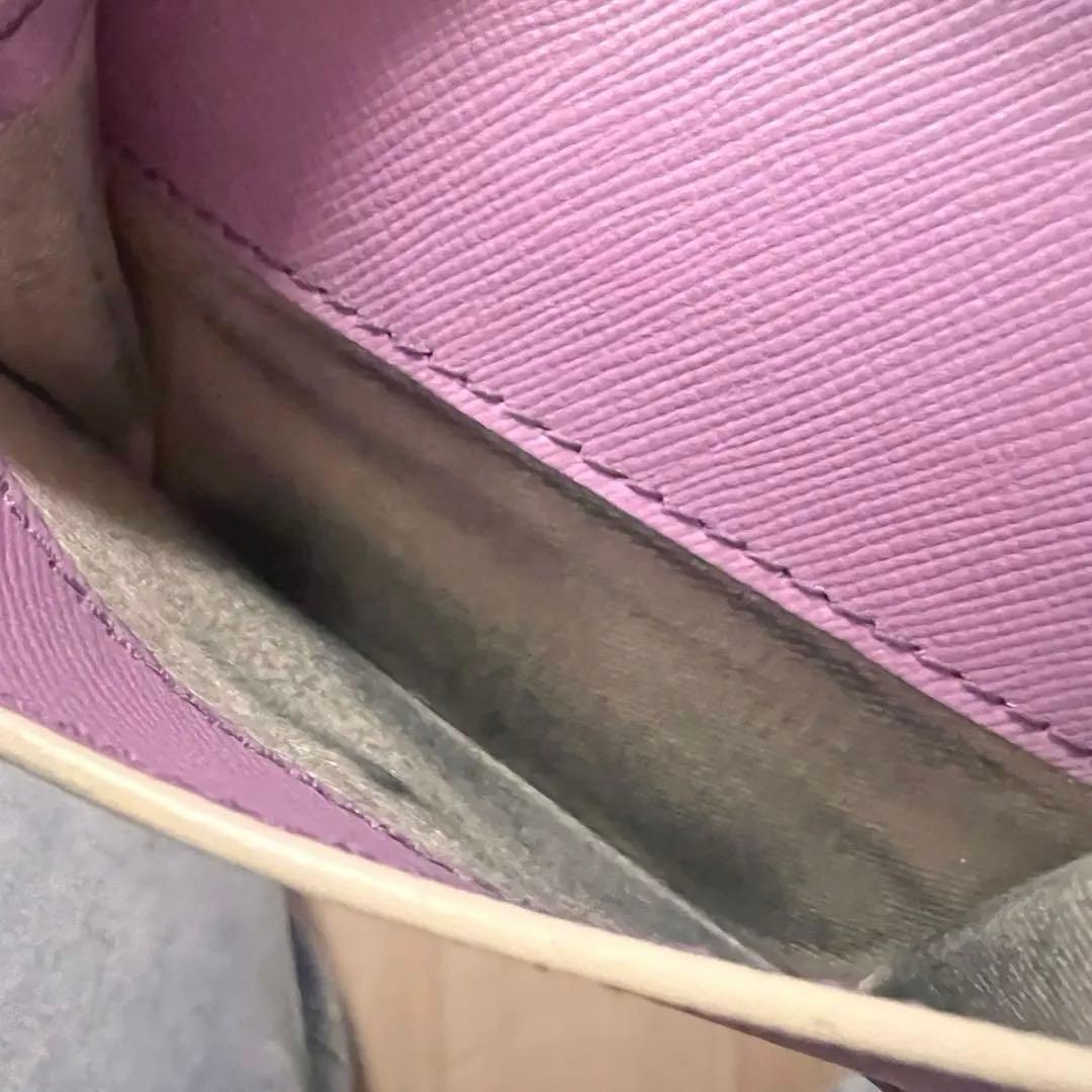マルニ MARNI 三つ折り財布 ライラック
