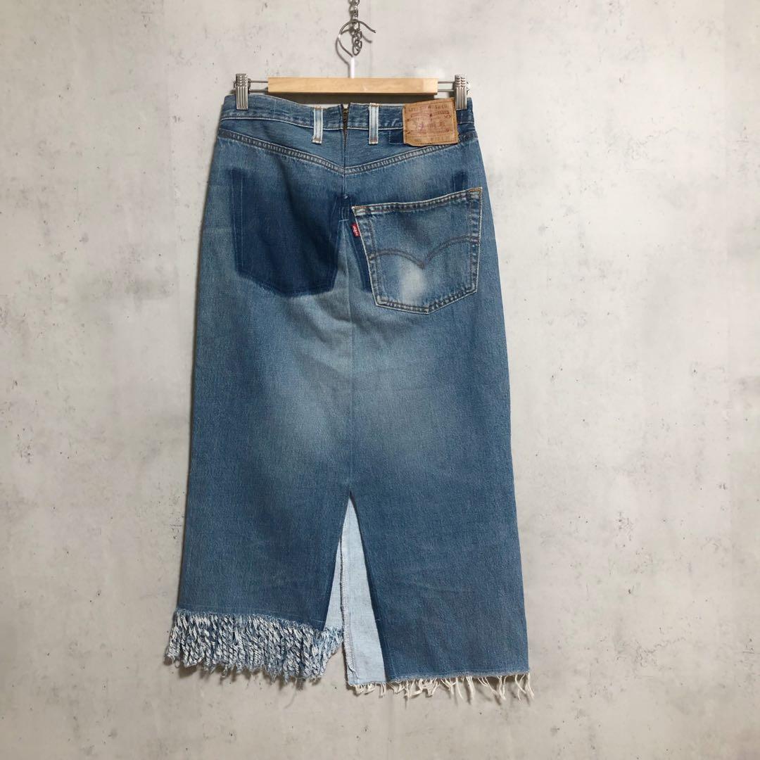 1er Arrondissement × リーバイス リメイクデニムスカート
