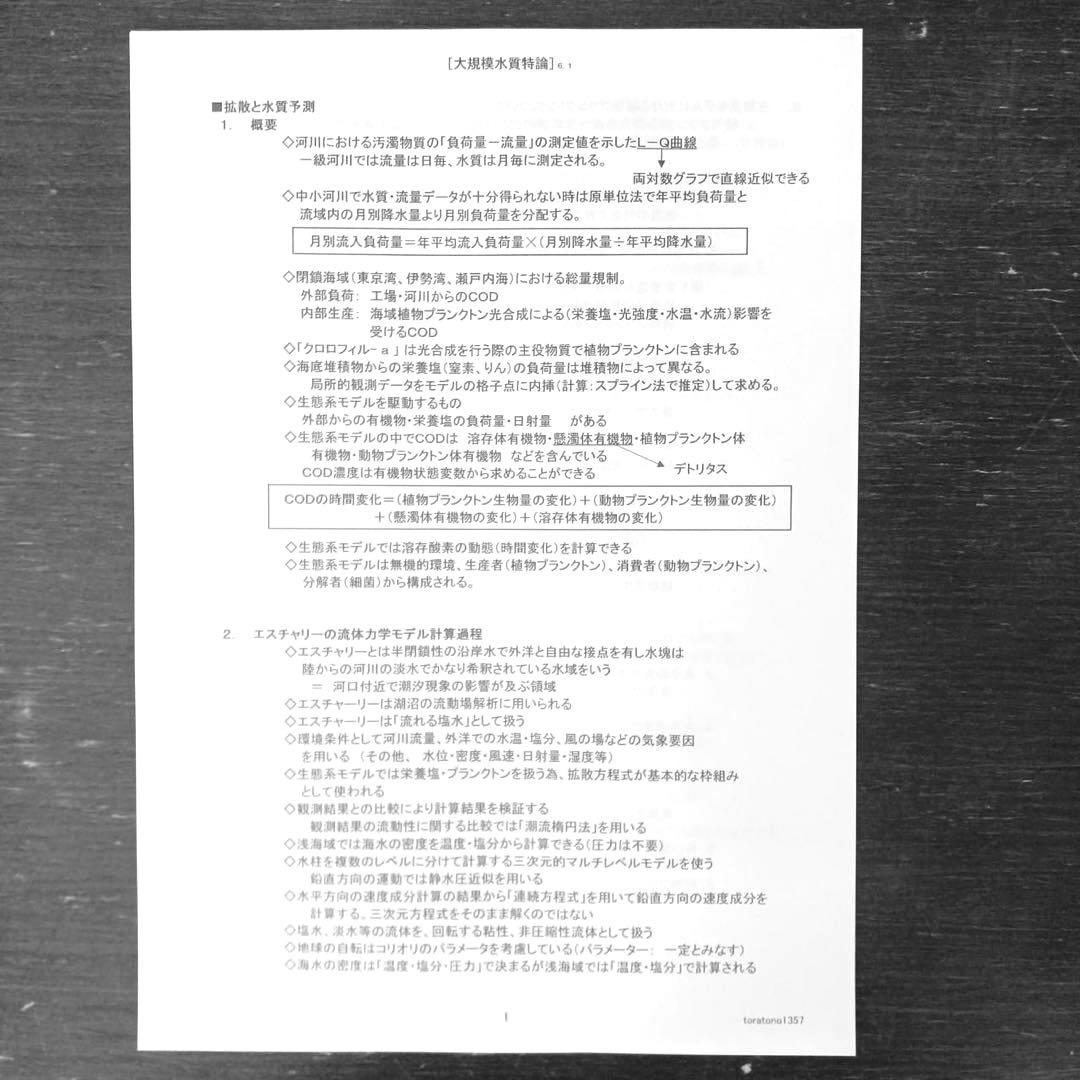 【これだけ合格ノート　水質１種】　公害防止管理者