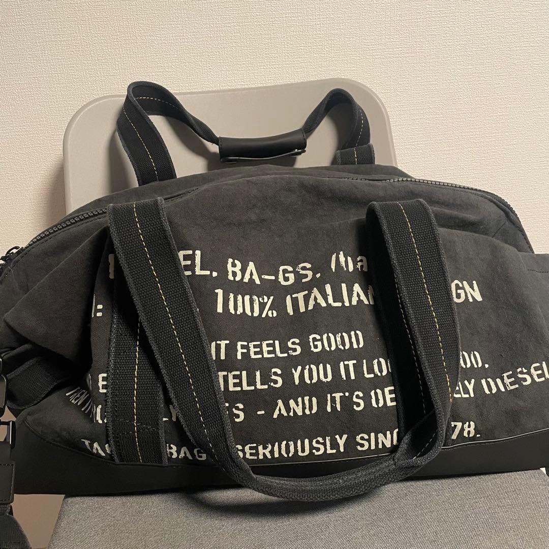 DIESEL ディーゼル ボストンバッグ 2WAY Y2K ブラック