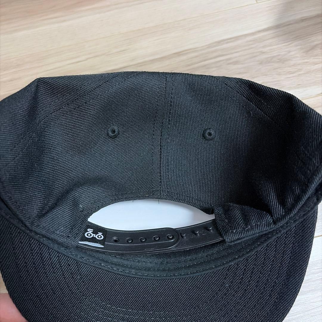 【極美品】店舗限定 木梨サイクル スナップバックキャップ オールブラック
