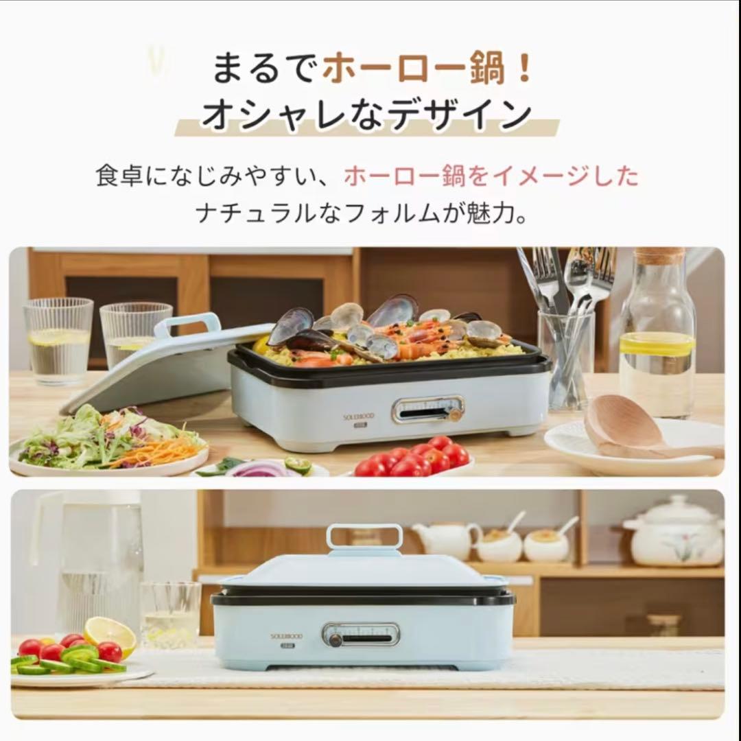 電気ホットプレート たこ焼き器 深鍋プレート付き 3WAY 1〜4人用 新品