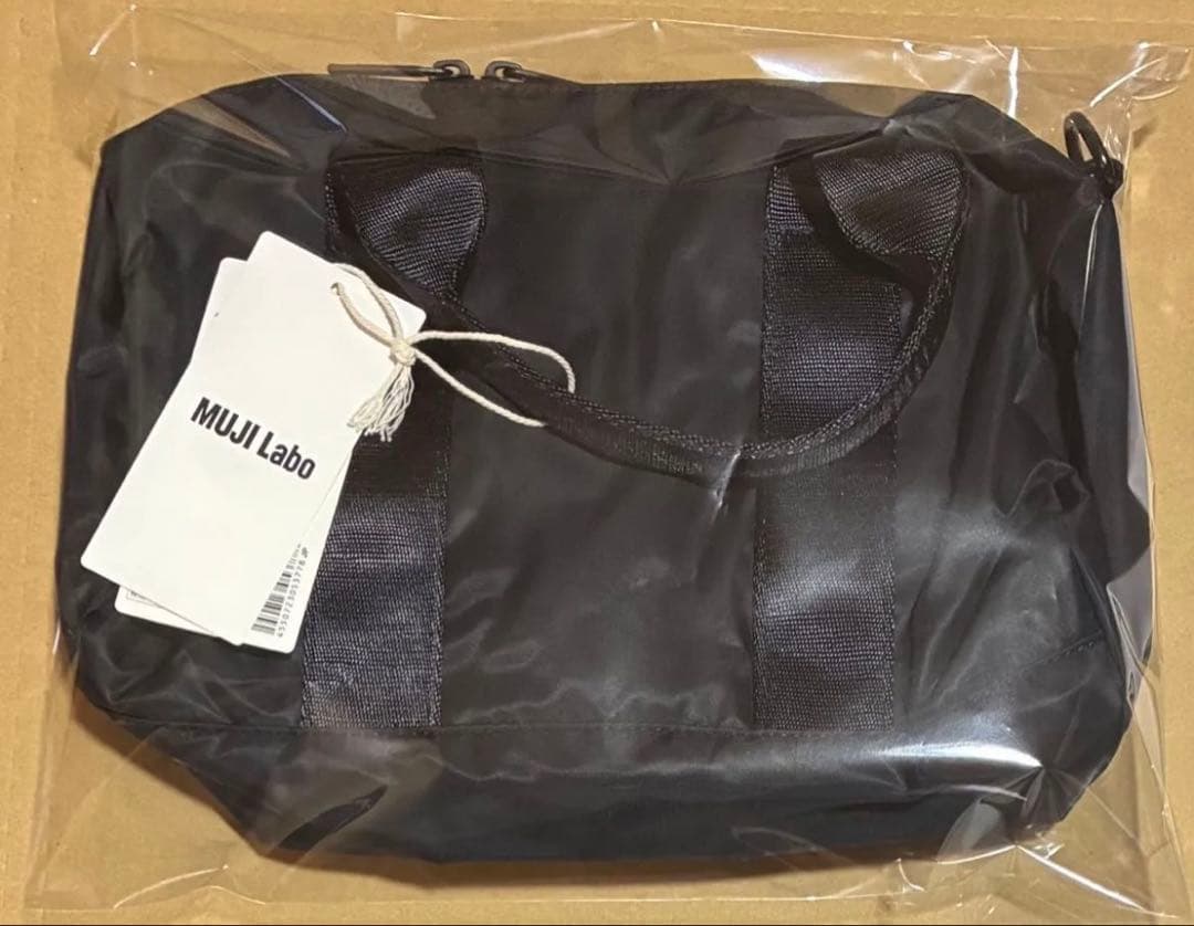 K*!様 MUJI Labo 再生ナイロンミニボストンバッグ 無印良品 ムジラボ