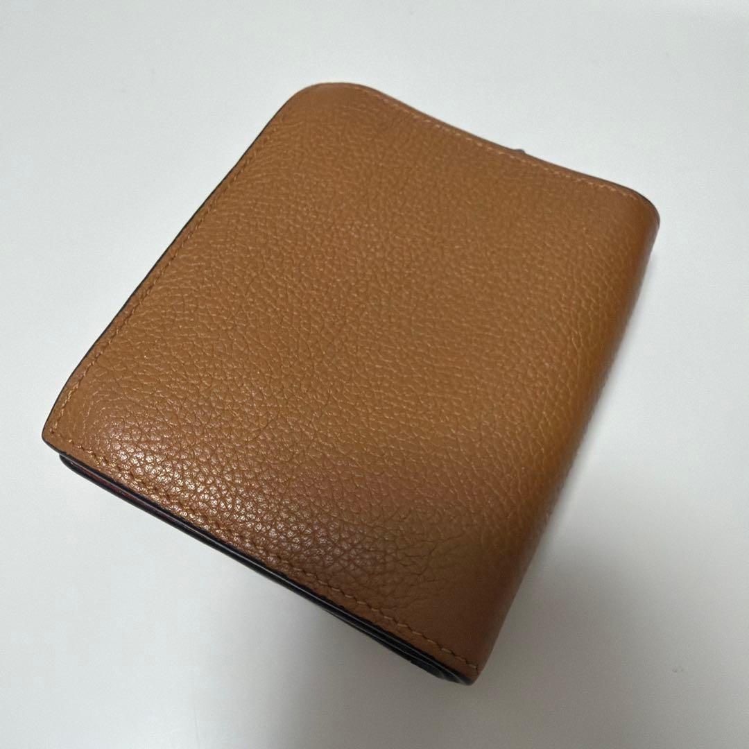 正規品　LOEWE 折り財布 コンパクトジップウォレット ソフトグレインカーフ