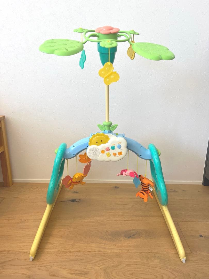 【美品】くまのプーさん えらべる回転6WAY ジムにへんしんメリー プーメリー