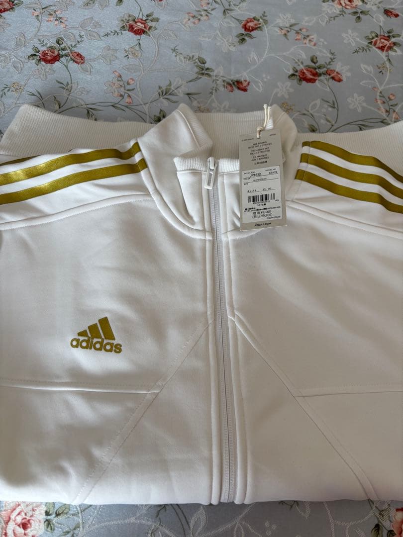 adidas メンズホワイト ジャージ上下
