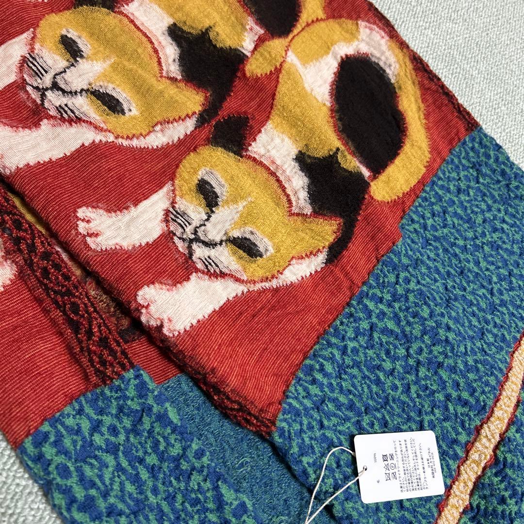 新品 KAPITAL キャピタル 三毛猫 縮絨ウールストール　マフラー