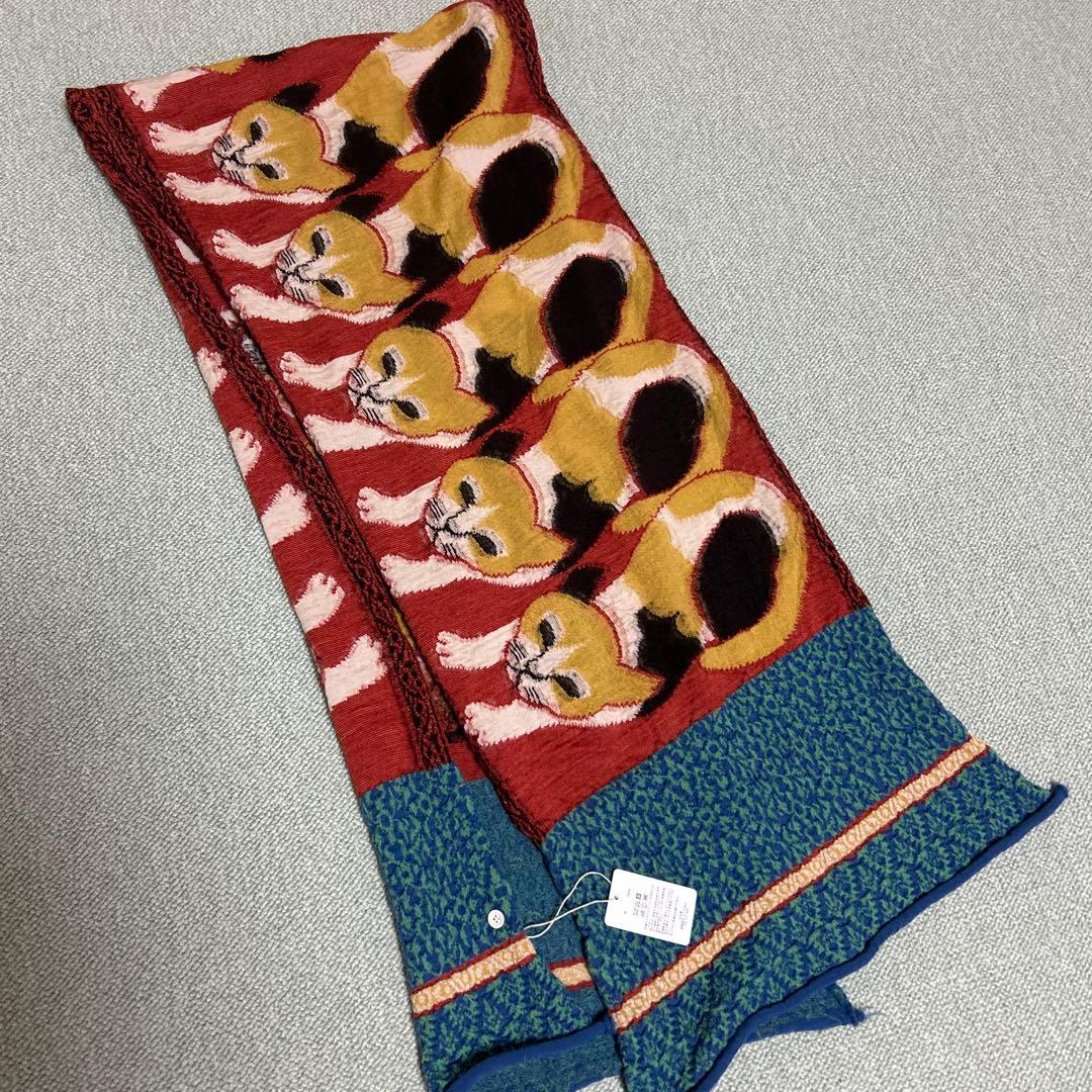 新品 KAPITAL キャピタル 三毛猫 縮絨ウールストール　マフラー