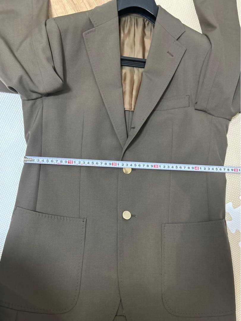 ヒルトン　Hilton ジャケット　スーツ　ブラウン　LL