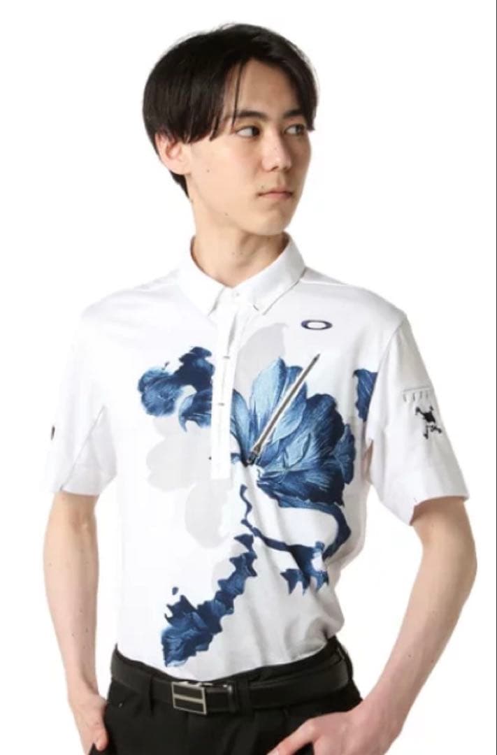 【完売品】【L】OAKLEY スカル ビッグデザイン ゴルフウェア メンズ