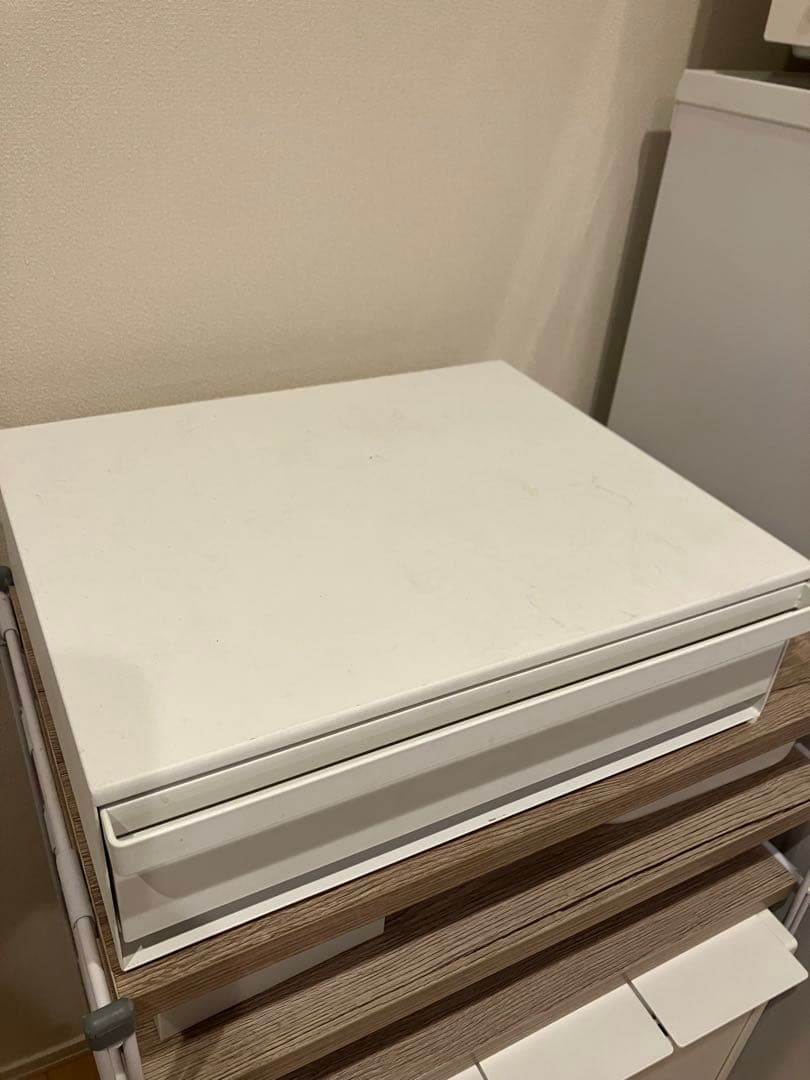 tower ツーウェイ キッチン家電下引き出し＆スライドテーブル　ホワイト